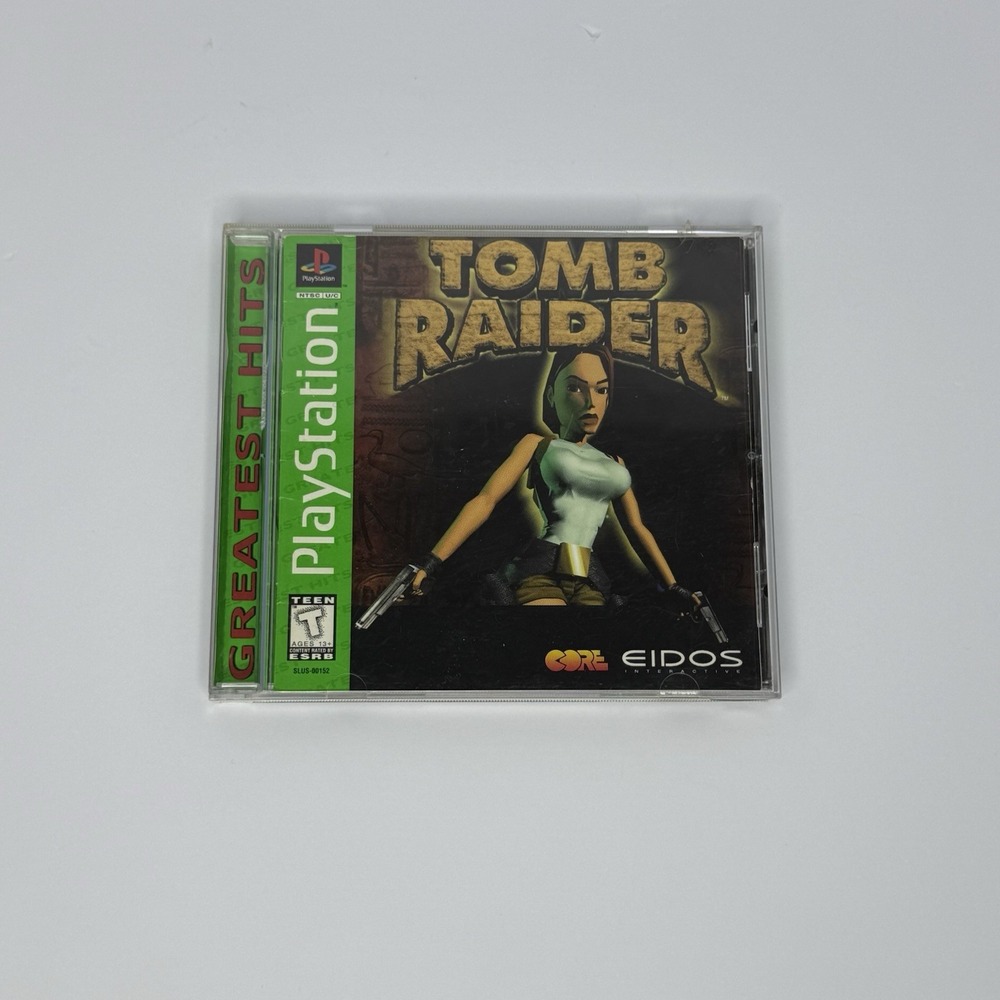 Tomb Raider (Sony PlayStation 1, 1996) PS1 Greatest Hits CIB Tested Working